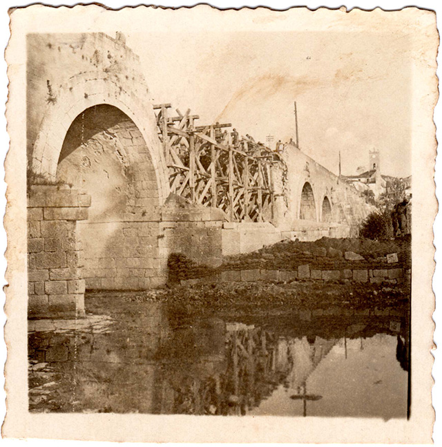Grottaminarda Bridge in a picture taken by John Francis Griffing - Used with the permissions of Sean Michael Griffing.