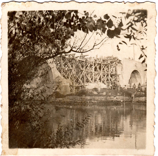 Grottaminarda Bridge in a picture taken by John Francis Griffing - Used with the permissions of Sean Michael Griffing.